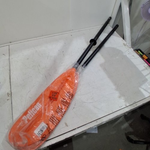 PELICAN STANDARD ALUMINUM KAYAK PADDLE - 86" - BLACK/ORANGE (MODEL: PS1967) image 2