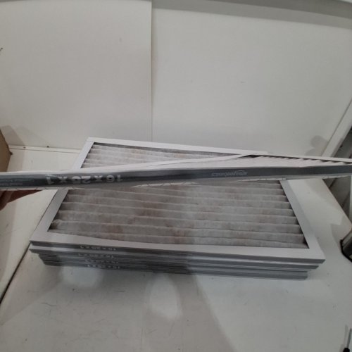 6PK AMAZON BASICS MERV 5 AC FURNACE AIR FILTERS - 16" X 25" X 1" - WHITE image 3