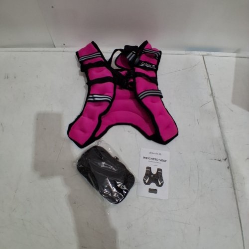 BAGAIL WEIGHTED VEST WITH PHONE HOLDER - 20LB - PINK image 2