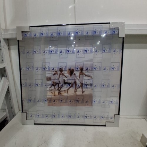 AMERICANFLAT SHATTER RESISTANT GLASS PHOTO FRAME - 24" X 24 - BLACK image 2