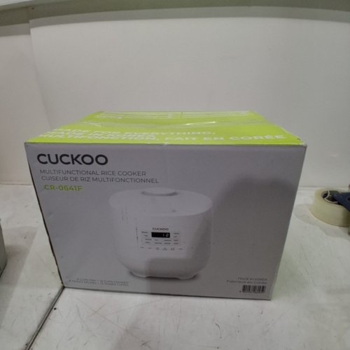 CUCKOO MICOM RICE COOKER AND WARMER WITH NONSTICK INNER POT AND 11 MENU MODES - 6 CUP CAP - WHITE (MODEL: CR-0641F) image 4