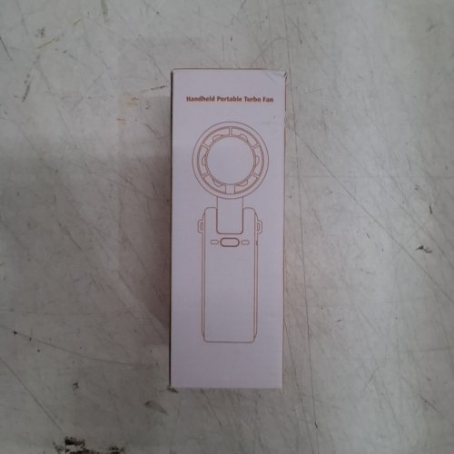 MINI FOLDABLE PORTABLE RECHARGEABLE ITURBO HANDHELD FAN - 6" - BLACK image 5