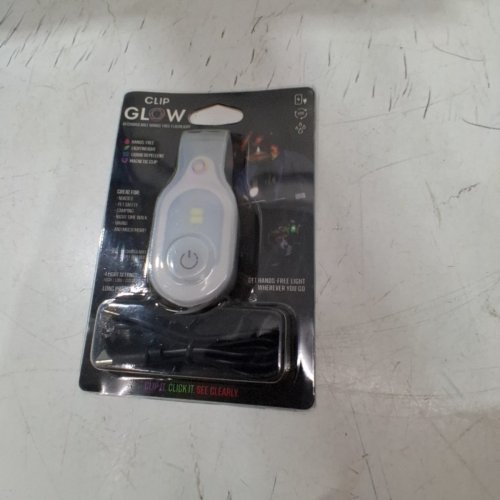 CLIPGLOW RECHARGEABLE HANDSFREE MAGNETIC FLASHLIGHT - WHITE image 2