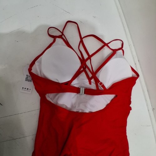 WOMEN'S CHARMO STRAPPY ONE-PIECE SWIMSUIT - EXTRA LARGE - RED image 3