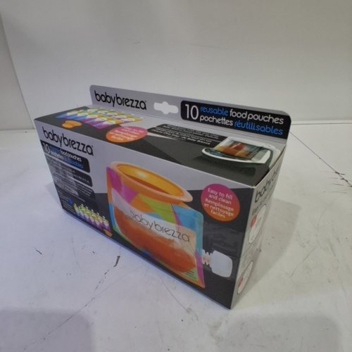 10PK BABYBREZZA REUSABLE FOOD POUCHES WITH EASY FILL FUNNELS - 7OZ - MULTICOLOR image 3