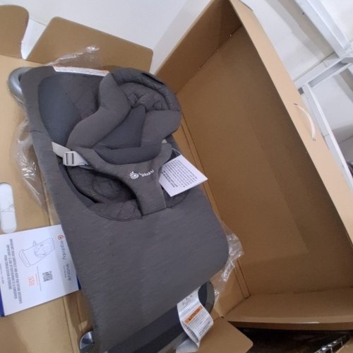 ERGOBABY EVOLVE 3-IN-1 ADJUSTABLE BABY BOUNCER FOR NEWBORNS TO TODDLERS - UPTO 20 LBS - CHARCOAL GREY (MODEL: EVLBNCMIDBLUNA) image 3