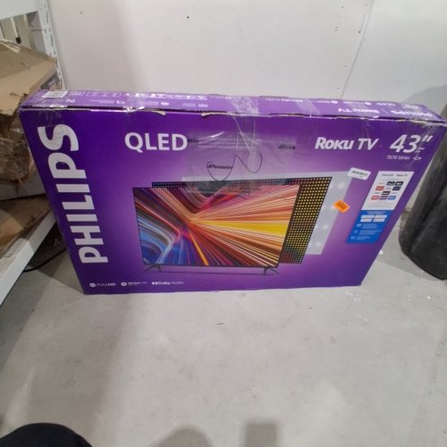 PHILIPS 7676 SERIES QLED FULLHD 1080P ROKU TV - 43" - BLACK - (MODEL: 43PQF7676/F6) image 5
