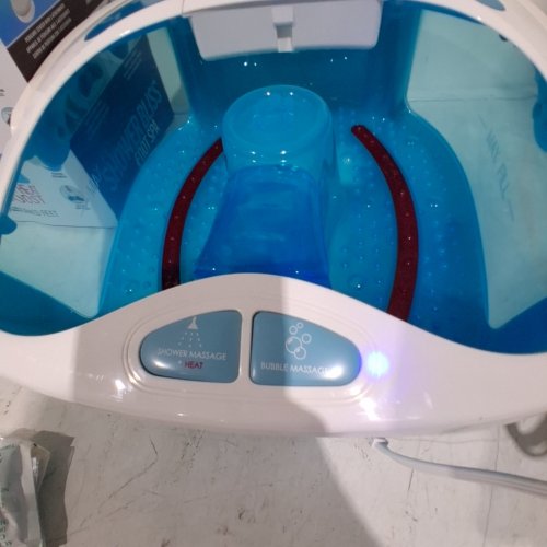 HOMEDICS SHOWER BLISS FOOT SPA - BLUE AND WHITE (MODEL:CP-FB625HB) image 2