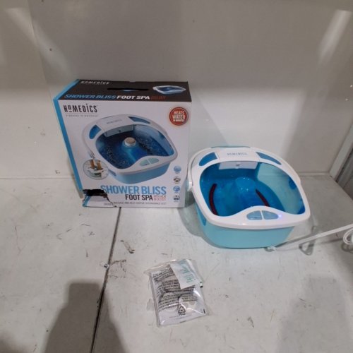 HOMEDICS SHOWER BLISS FOOT SPA - BLUE AND WHITE (MODEL:CP-FB625HB) image 4