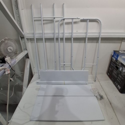 UDEAR 3 TIER BATHROOM OVER THE TOILET RACK WITH HANGING ROD - WHITE image 2