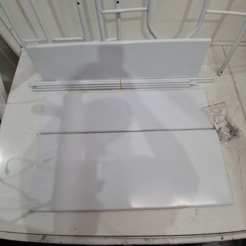 UDEAR 3 TIER BATHROOM OVER THE TOILET RACK WITH HANGING ROD - WHITE image 4