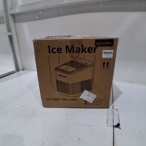 EUHOMY SELF-CLEANING BULLET COUNTERTOP PORTABLE ICE MAKER - MAKES 27LB PER DAY - BLACK (MODEL: IMB1008CA-UL) image 7