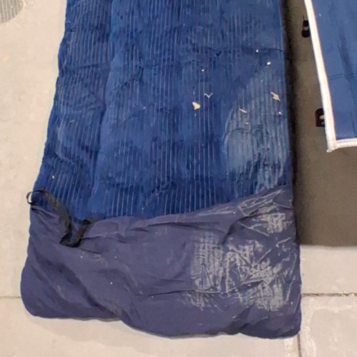 OVERMONT CAMPING COT WITH MATTRESS - EXTRA WIDE 28" - BLUE image 3