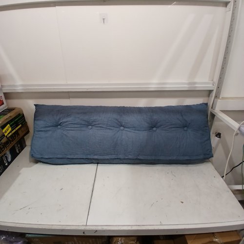 LONG HEADBOARD BODY PILLOW - 56" - NAVY BLUE image 2