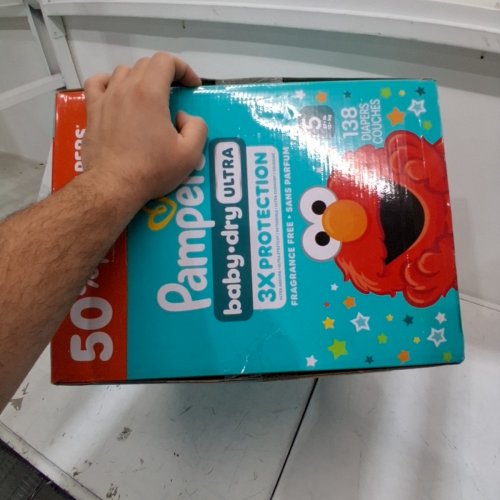 138PK PAMPERS BABY DRY ULTRA DISPOSABLE DIAPERS - SIZE 5 - ELMO SESAME STREET image 3