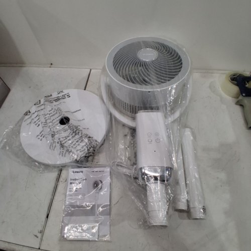 AIRMATE 2-IN-1 TABLE & STAND AIR CIRCULATION FAN WITH REMOTE - 32 ADJUSTABLE WIND SPEEDS - WHITE (MODEL: FA20-RD239) image 3