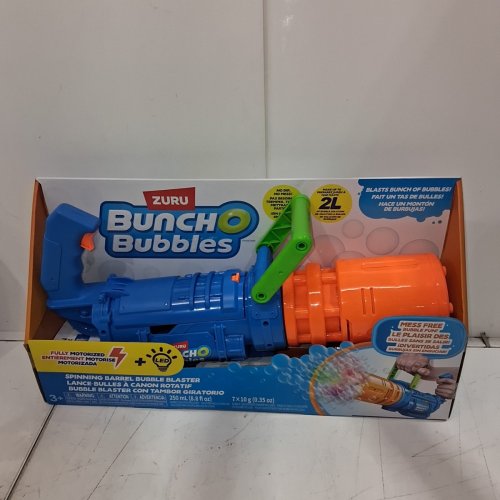 ZURU BUNCH O BUBBLES MOTORIZED BUBBLE BLASTER - 30,000 BUBBLES/MINUTE - BLUE/ORANGE (MODEL : 1851658) image 2