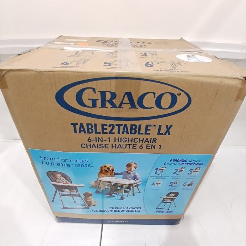 GRACO TABLE2TABLE LX 6-IN-1 HIGHCHAIR - ASTEROID/ GREY (MODEL: 2111220) image 5