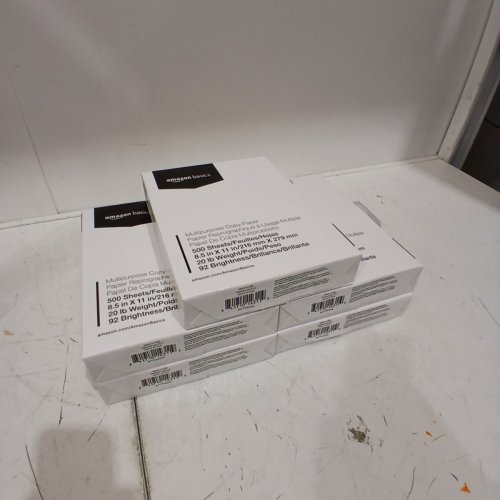 5 (500PK) AMAZON BASICS MULTIPURPOSE COPY PAPER (2500 SHEETS TOTAL) - 8.5" X 11" - WHITE image 2