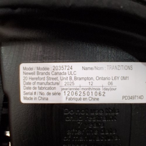 GRACO C20 TRANZITIONS 3-IN-1 HARNESS BOOSTER CAR SEAT - 100LBS MAX/CAP - BLACK (MODEL: 2035724) image 2