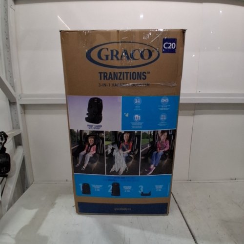 GRACO C20 TRANZITIONS 3-IN-1 HARNESS BOOSTER CAR SEAT - 100LBS MAX/CAP - BLACK (MODEL: 2035724) image 8