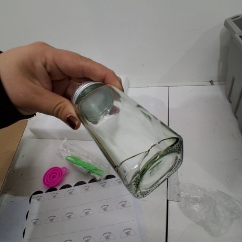 24PC GLASS STORAGE JARS WITH METAL LIDS - CLEAR / SILVER image 4