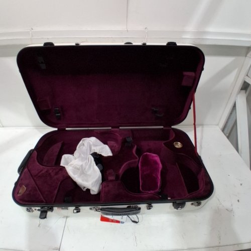 CROSSROCK FIBERGLASS DOUBLE VIOLIN & VIOLA CASE- ACCOMMODATES 1 VIOLIN AND 15~16.5" VIOLA - WHITE image 5
