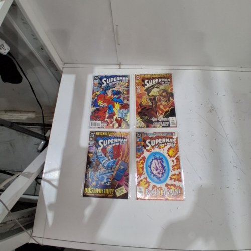 4 asstd DC SUPERMAN COMIC BOOKS - SUPERMAN IN ACTION COMICS #687, 688, SUPERMAN MAN OF STEEL #22, #27 - VARIOUS AUTHORS image 2