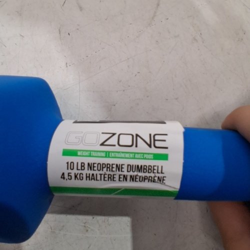 2PK GOZONE NEOPRENE DUMBBELLS - 10 LBS - BLUE (MODEL: GZE-2006) image 5