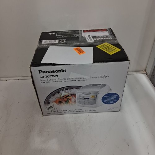 PANASONIC DIGITAL RICE COOKER - 4 CUP - WHITE - (MODEL: SR-ZC075W) image 5