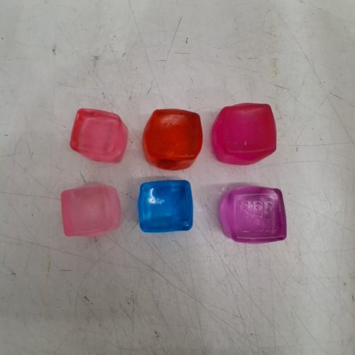 6PC HARD-SQUISHY SENSORY CUBES - ASSORTED SIZES - MULTICOLOUR image 2