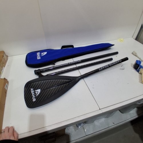 ABAHUB SUP ADJUSTABLE LIGHTWEIGHT PADDLE - 68" - 84" - BLACK image 2