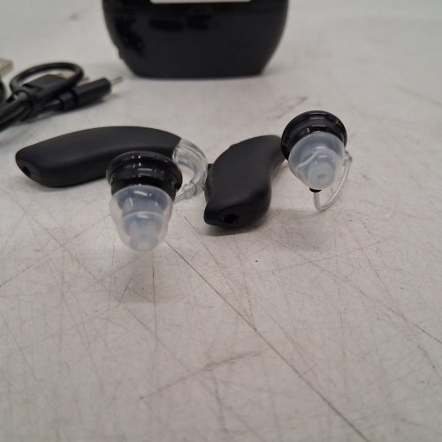 RECHARGEABLE ADVANCED IN-EAR HEARING AIDS FOR SENIORS & THE HEARING IMPAIRED - BLACK image 4