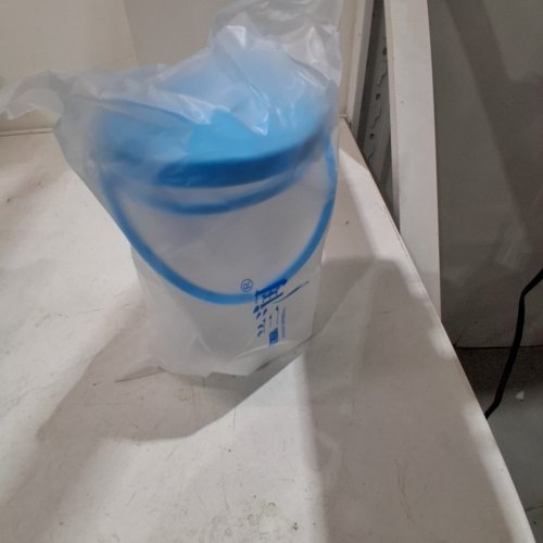 TELISMEI ENEMA BUCKET INTESTINAL CLEANSING IRRIGATOR SET - 1.2L - WHITE/BLUE image 2