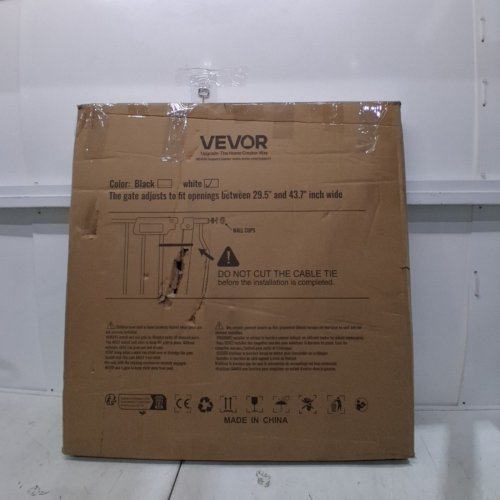 VEVOR SAFETY GATE - FITS OPENINGS 29.5" - 43.7" W - WHITE (MODEL: YG-33) image 4
