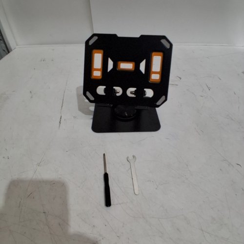360 ROTATING FOLDING TABLET STAND - BLACK/ORANGE (MODEL: YD-711) image 2