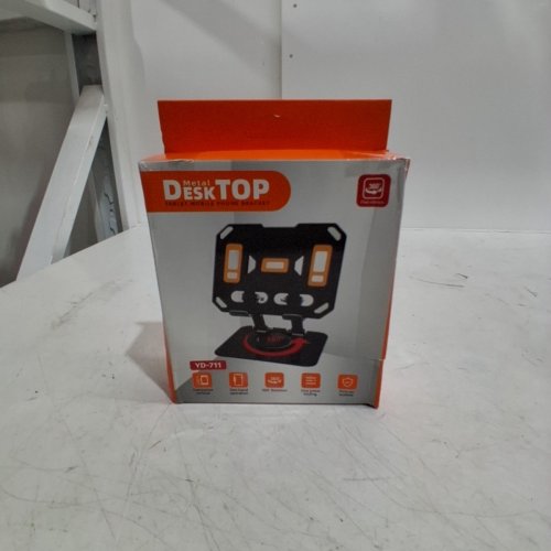 360 ROTATING FOLDING TABLET STAND - BLACK/ORANGE (MODEL: YD-711) image 4