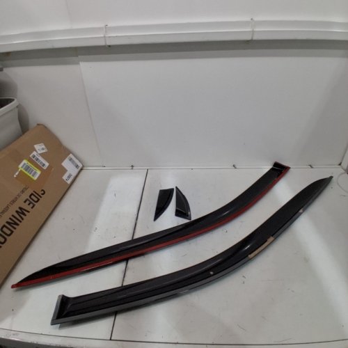 TAPE-ON SIDE WINDOW DEFLECTORS FOR TOYOTA RV4 2019-2025 - BLACK image 2