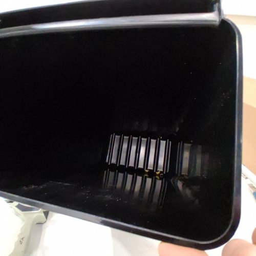 RESTAURANTWARE CLEAN BY RW ATTACHABLE SLIM TRASH BIN - 22" X 12" - BLACK image 4