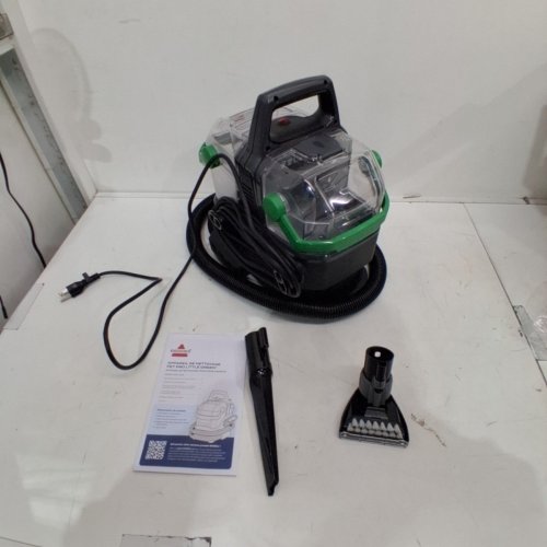 BISSELL LITTLE GREEN PORTABLE CARPET CLEANER WITH 68OZ CLEAN WATER TANK & 48OZ DIRTY WATER TANK - BLACK (MODEL: 3909B) image 3