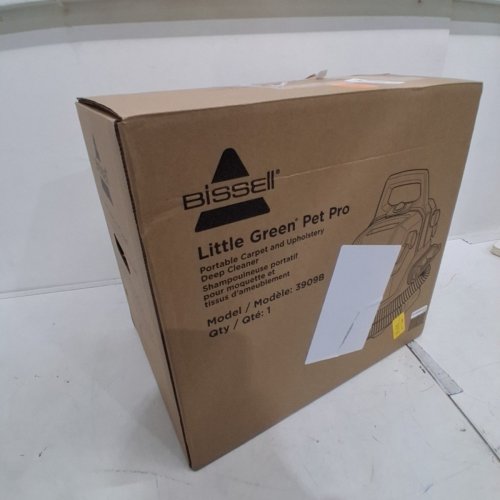 BISSELL LITTLE GREEN PORTABLE CARPET CLEANER WITH 68OZ CLEAN WATER TANK & 48OZ DIRTY WATER TANK - BLACK (MODEL: 3909B) image 6