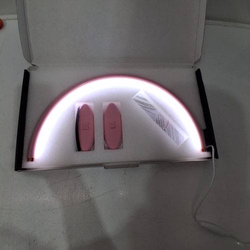FOLDABLE LARGE HALF MOON LED NAIL/COSMETIC LIGHT - PINK image 2