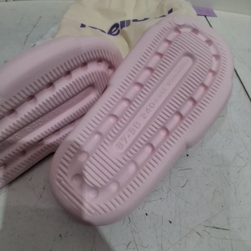 UNISEX MELLOW SOFT CLOUD SLIDES / SLIPPERS - MEN'S : 5-6 / WOMEN'S : 6-7 - PINK (MODEL : ML05) image 4
