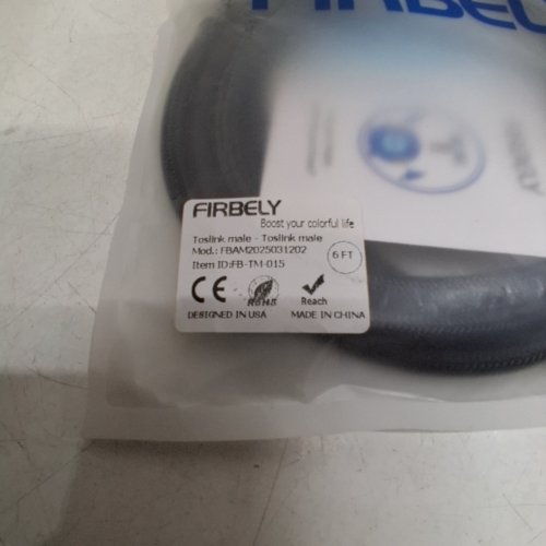 FIRBELY OPTICAL AUDIO DIGITAL TOSLINK CABLE - 6FT image 4