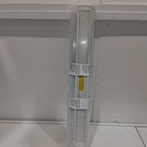 LUCKUP CORDLESS ZEBRA WINDOW BLINDS - 22" X 84" - WHITE (MODEL: DZSTBML) image 2
