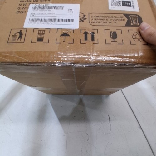 4PK HEAVY DUTY 6X6 POST BASE - 5.75" X 5.75" X 5.5" (EXTERNAL) - 5.6" X 5.6" (INTERNAL) - CARBON STEEL/BLACK (MODEL: QB-6IN-4) image 3