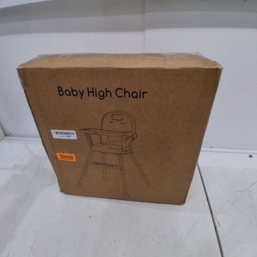 ZEBRATER PORTABLE FOLDABLE BABY HIGHCHAIR/DINING SEAT WITH 5-POINT HARNESS, ADJUSTABLE FOOD TRAY, FOOTREST & BIBS - 40 LBS CAPACITY - BEIGE (MODEL: HA-036S) image 4