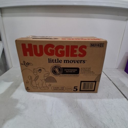 132PK HUGGIES LITTLE MOVERS DIAPERS - SIZE 5 (27+LBS) - DISNEY BABY LION KING (MODEL: 56316) image 2