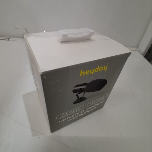 HEYDAY UNIVERSAL CARDIOID MICROPHONE WITH WINDSHIELD, MOUNT, AND CABLE - 3.5MM JACK - BLACK / GREY (MODEL: 056 04 0052) image 4