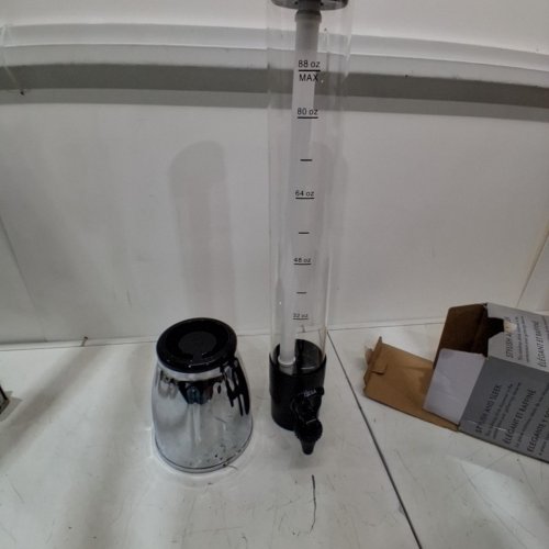 MESA INSPIRED LIVING BEVERAGE TOWER WITH REMOVABLE ICE TUBE - 2.6L - CLEAR (MODEL: 1981256) image 2